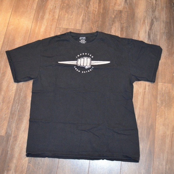 Black T-Shirt - Imported from Detroit - Picture 1 of 3
